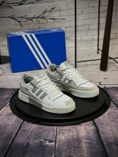 Кросівки Adidas Forum low, біло-сірі