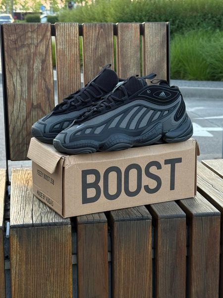 Кросівки Adidas Yeezy 500 mid, чорно-сірі