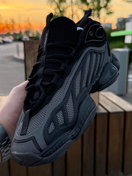Кросівки Adidas Yeezy 500 mid, чорно-сірі