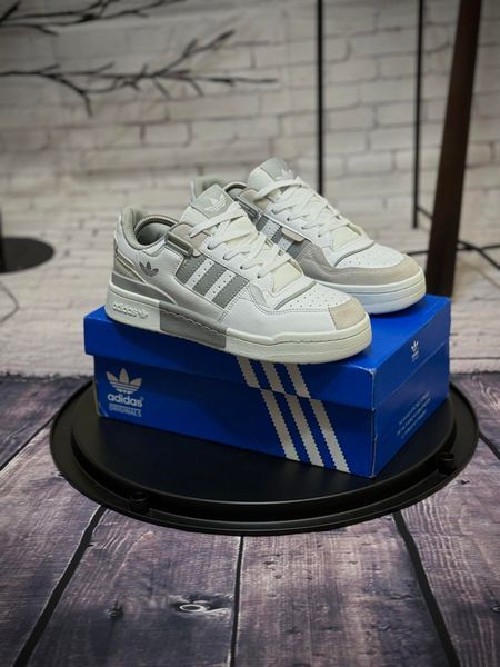 Кросівки Adidas Forum low, біло-сірі