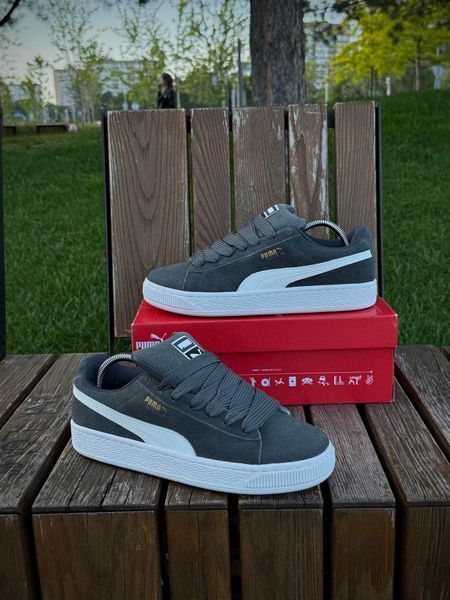 Кросівки Puma Suede XL, темно сірі (замша)