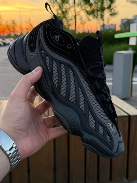 Кросівки Adidas Yeezy 500 mid, чорно-сірі