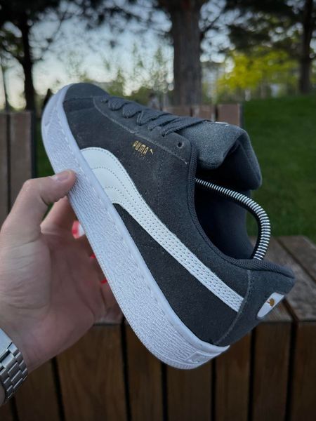 Кросівки Puma Suede XL, темно сірі (замша)