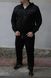 Спортивний костюм чоловічий з капюшоном , великі розміри батал , Чорний 2145 фото 9