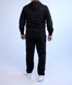 Спортивний костюм чоловічий з капюшоном , великі розміри батал , Чорний 2145 фото 6