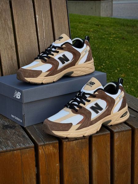 Кросівки New Balance 530, коричневі (сітка, літні)