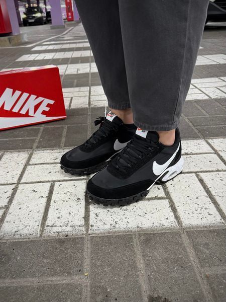 Термо Кросівки Nike Air Max Vaffle (чорно-білі)