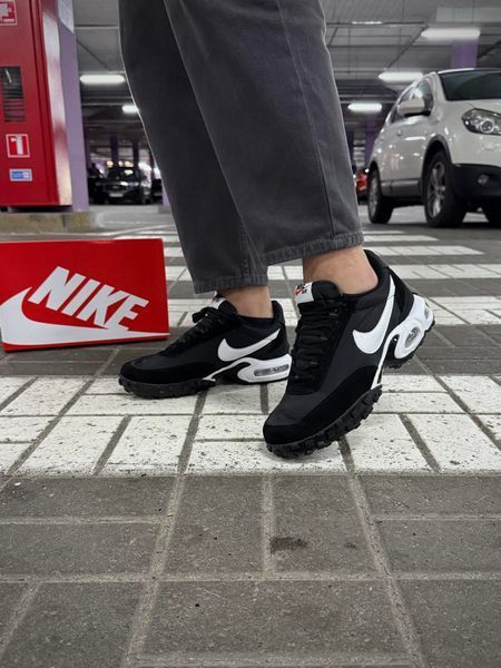 Термо Кросівки Nike Air Max Vaffle (чорно-білі)