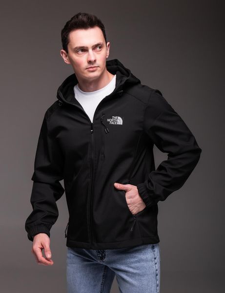 Чоловіча куртка вітрівка Softshell на флісі