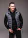 Жилет чоловічий утеплений з капюшоном сірий 2314 сір фото 5