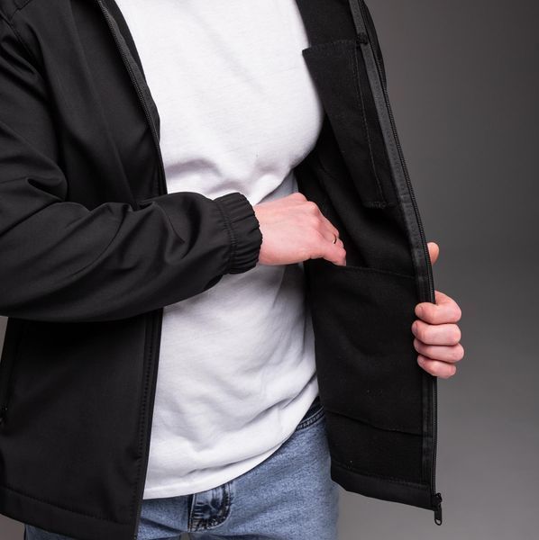 Чоловіча куртка вітрівка Softshell на флісі