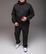 Костюм чоловічий з плащівки куртка та штани великого розміру чорний 2515 чор фото 6