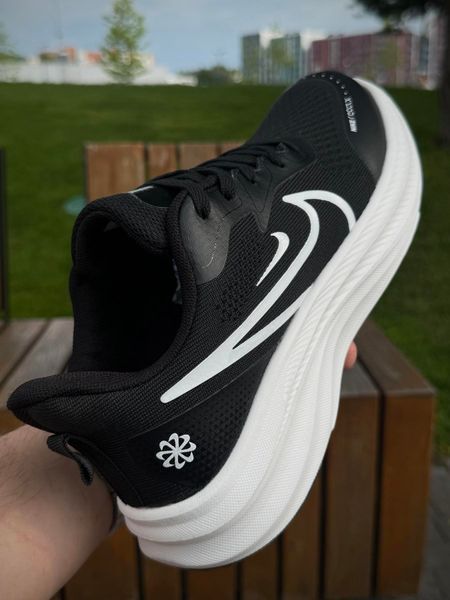 Кросівки Nike Vomero React X, чорно білі (літні, сітка)