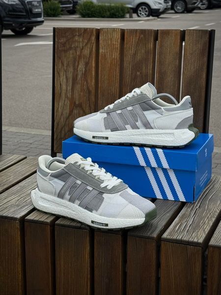 Кросівки Adidas Retropy E5, біло-сірі (літні)