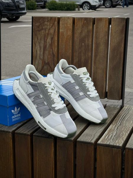 Кросівки Adidas Retropy E5, біло-сірі (літні)