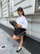 Спідниця-шорти для дівчинки , з рюшею , чорна 1293 фото 11