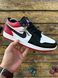 Кросівки Nike Air Jordan low (black white red) 807-6 фото 1