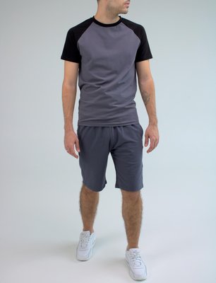 Комплект чоловічий , костюм літній, футболка + шорти,сірий 2196 сір фото