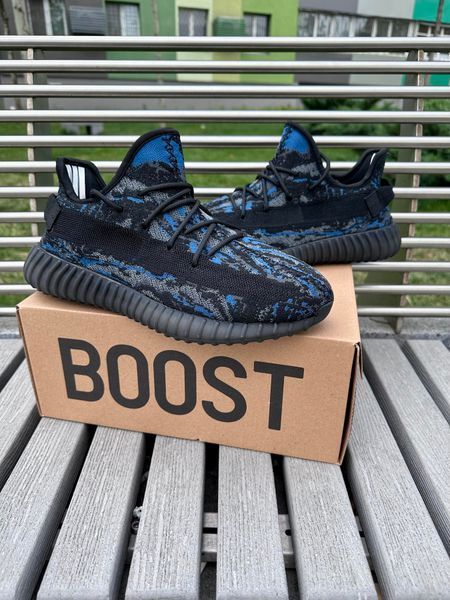 Кросівки Adidas Yeesy Boost 350 Blue / Camo