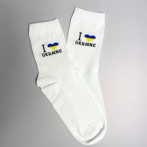 Набір чоловічих патріотичних шкарпеток 40-45 на 5 пар у подарунковій коробці із стрічкою