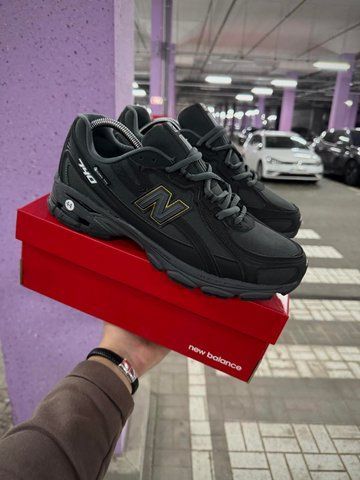 Термо Кросівки New Balance 740 Waterproof GORE TEX (чорно-сірі)