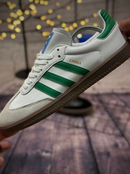 Кросівки Adidas Samba, сіро зелені