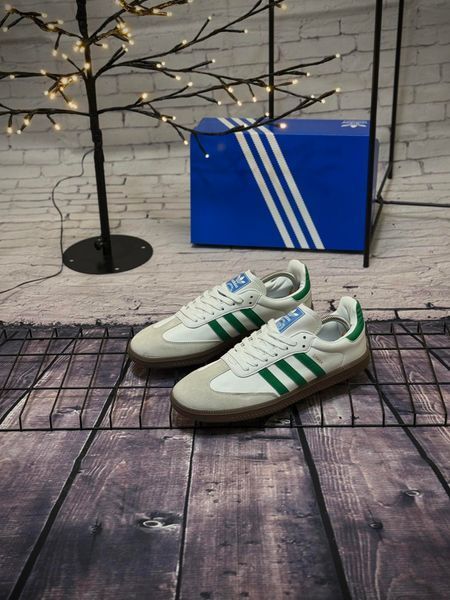 Кросівки Adidas Samba, сіро зелені