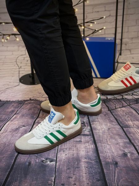 Кросівки Adidas Samba, сіро зелені