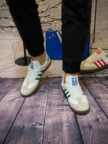 Кросівки Adidas Samba, сіро зелені