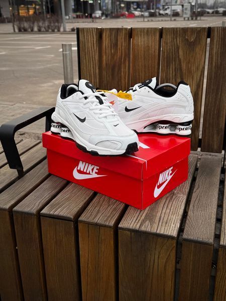 Кросівки Nike SHOX Ride 2 SP X SUPREME, білі (весна-літо)