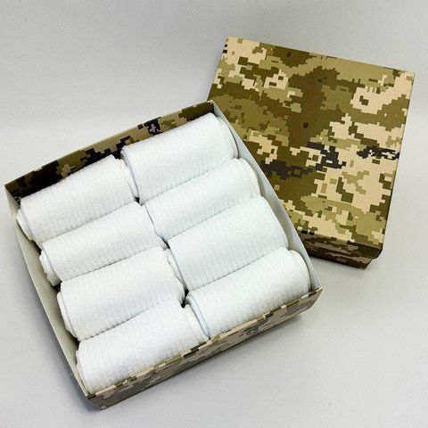 Бокс жіночих шкарпеток в рубчик 36-41 р на 8 пар в подарунковій коробці