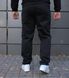 Спортивні штани утеплені чоловічі, на флісі , великі розміри,чорні 2164 фото 4