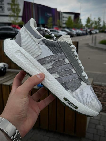 Кросівки Adidas Retropy E5, біло-сірі (літні)