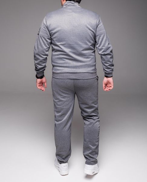 Сірий спортивний костюм БАТАЛ без капюшона 2218 сір фото