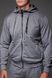 Спортивний костюм чоловічий з капюшоном демісезонний, сірий 2544 сір фото 9