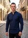 Сорочка чоловіча з довгими рукавами Slim Fit синя 2494 син фото 9