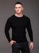 Светр чоловічий приталений Slim fit, чорний 2475 чор фото 1