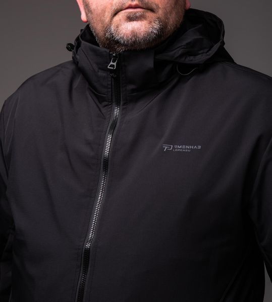 Чорна чоловіча вітрівка БАТАЛ &mdash; великі розміри 4XL&ndash;7XL