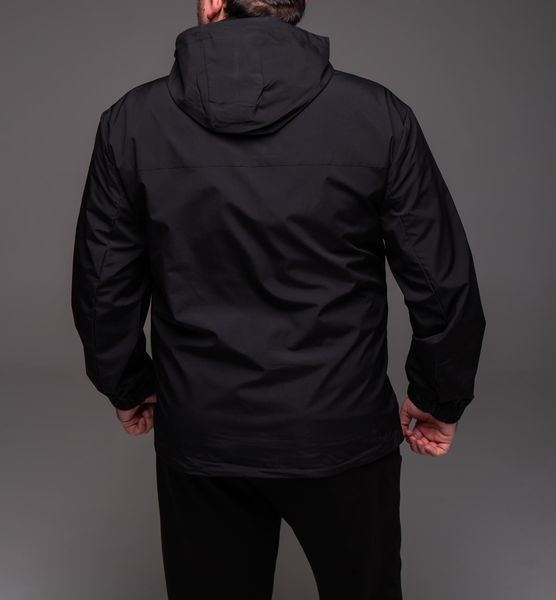 Чорна чоловіча вітрівка БАТАЛ &mdash; великі розміри 4XL&ndash;7XL