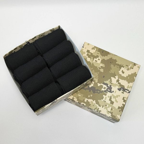 Бокс жіночих шкарпеток в рубчик 36-41 р на 8 пар в подарунковій коробці