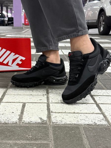 Термо Кросівки Nike Air Max Vaffle (чорні)