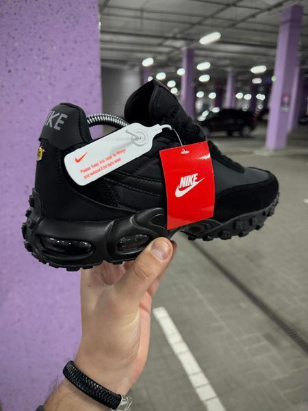 Термо Кросівки Nike Air Max Vaffle (чорні)