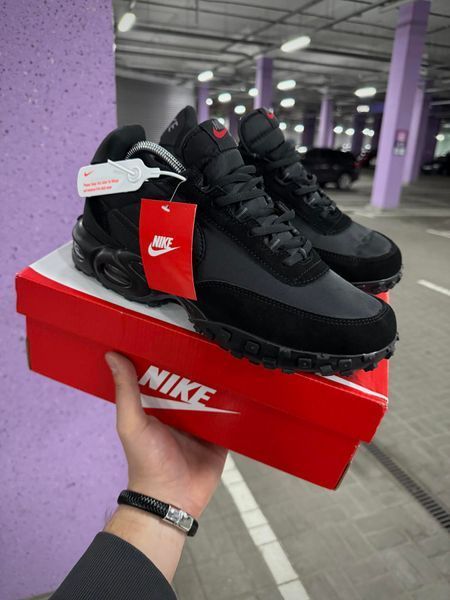 Термо Кросівки Nike Air Max Vaffle (чорні)