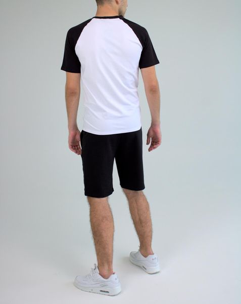 Комплект чоловічий , костюм літній, футболка + шорти,білий 2196 біл фото