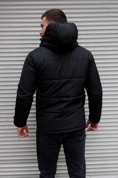 Куртка зимова чоловіча, чорна 2089 фото