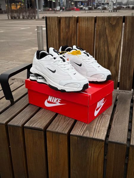 Кросівки Nike SHOX Ride 2 SP X SUPREME, білі (весна-літо)