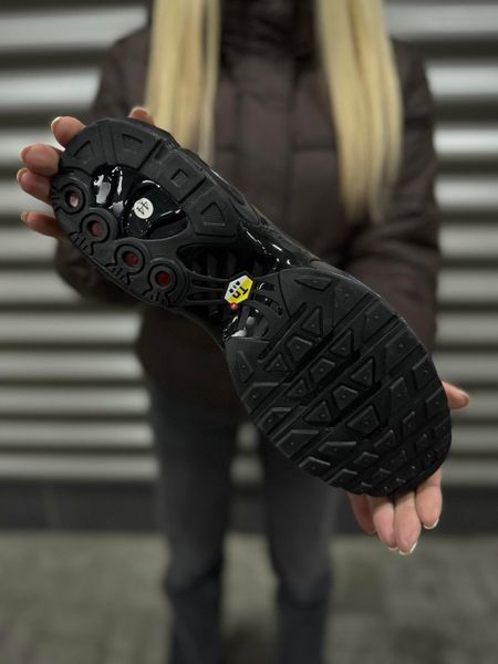 Термо Кросівки Nike Air Plus TN (чорно-сірі)