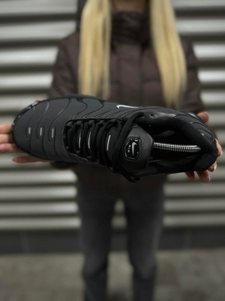 Термо Кросівки Nike Air Plus TN (чорно-сірі)