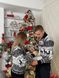 Светр новорічний парний (1шт) "Домік" з високою горловиною, чорний батал 04/1 фото 4