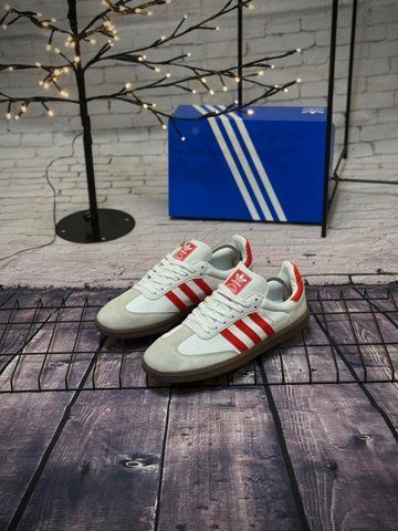Кросівки Adidas Samba, сіро червоні